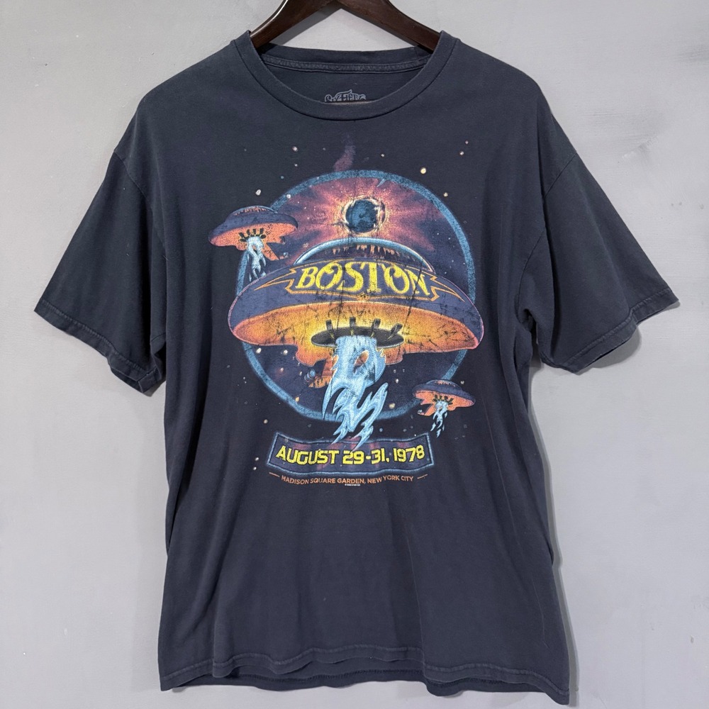 Boston Band Tee 100% Cotton Spaceship Classic Rock